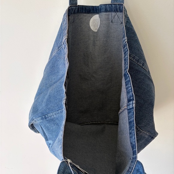 NWT! ANINE BING Leo Denim Tote Bag - Picture 6 of 9